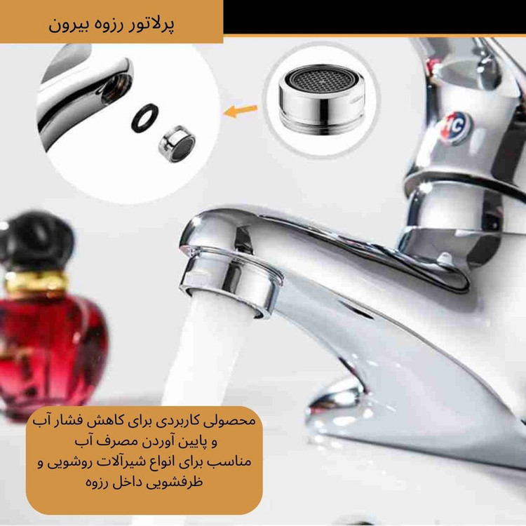 سری شیرآلات مدل رزوه بیرون ABS مجموعه ۲ عددی