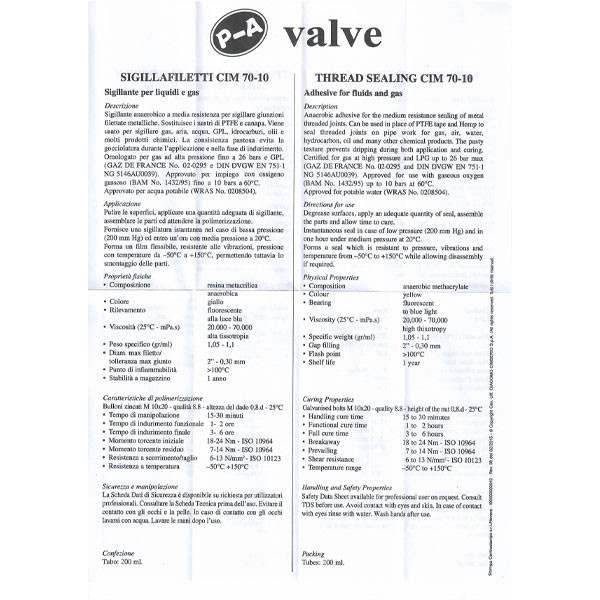 تفلون مایع پ آ مدل Valve70-10 حجم 200 میلی لیتر