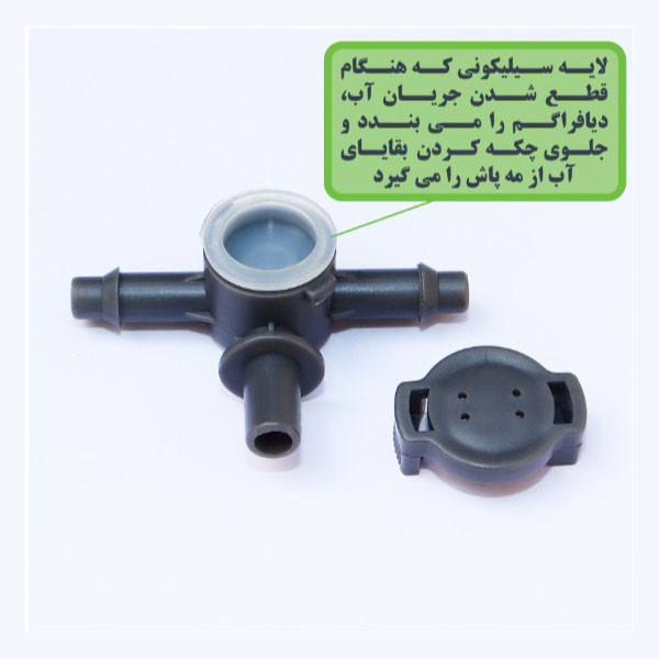 سه راهی ضد چکه مه پاش یورودریپ مدل Anti-Drip بسته 100 عددی