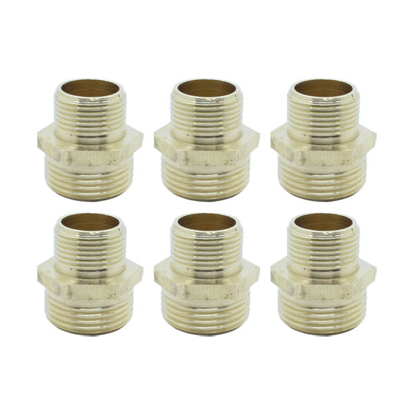 تبدیل دینا مدل برنجی سایز 1 - 3/4 اینچ بسته 6 عددی