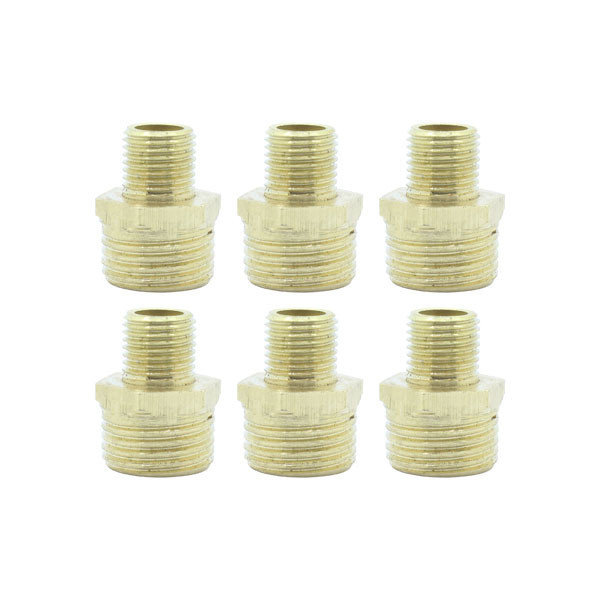 تبدیل دینا مدل برنجی سایز 1/2 - 1/4 اینچ بسته 6 عددی