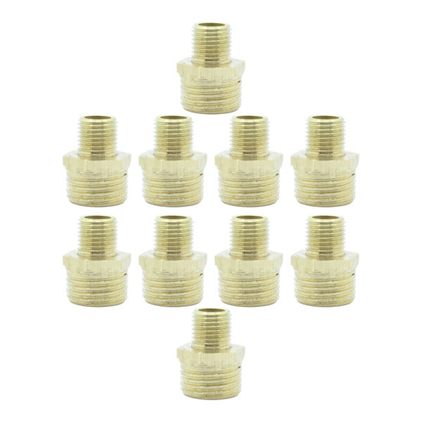 تبدیل دینا مدل برنجی سایز 1/2 - 1/4 اینچ بسته 10 عددی