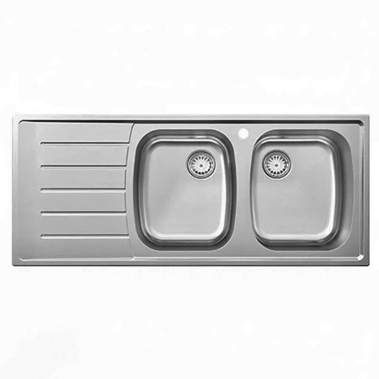سینک ظرفشویی استیل توکار دو لگنه پلی استیل مدل ورونا کد 169